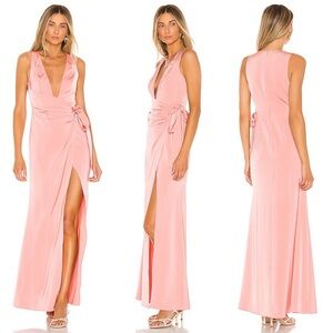 Lover And Friends Chichira Gown in Pink Wedding Party Cocktail Size XXS